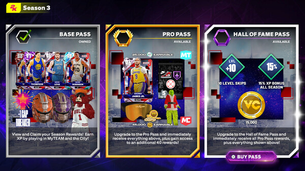 NBA 2K25 Hall of Fame Pass: Season 3