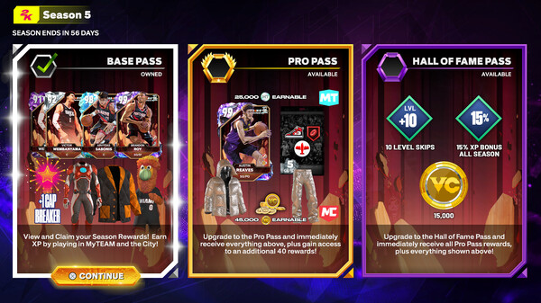NBA 2K25 Pro Pass: Season 5