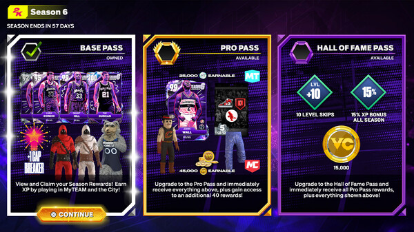 NBA 2K25 Pro Pass: Season 6