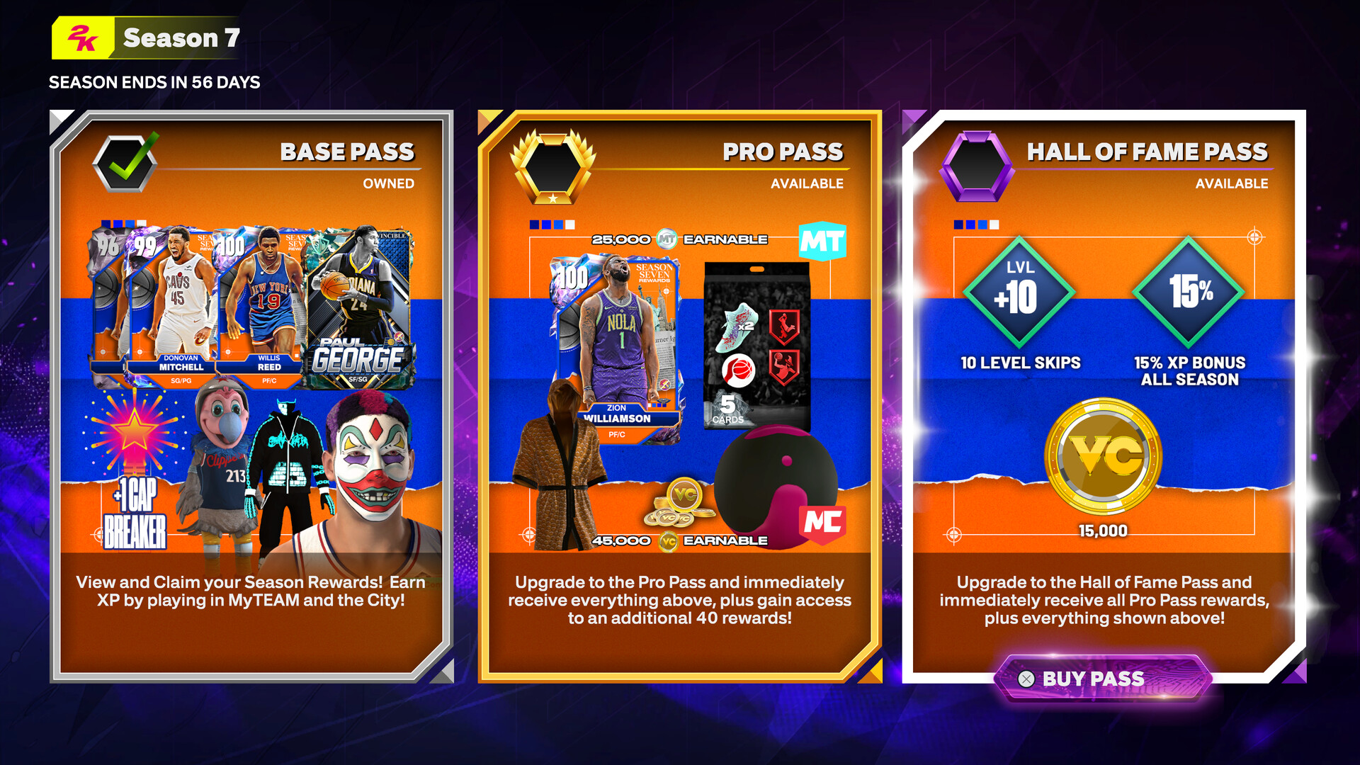 NBA 2K25 Hall of Fame Pass: Season 7 Featured Screenshot #1