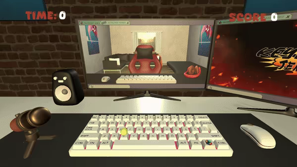 Keyboard Tennis video 1