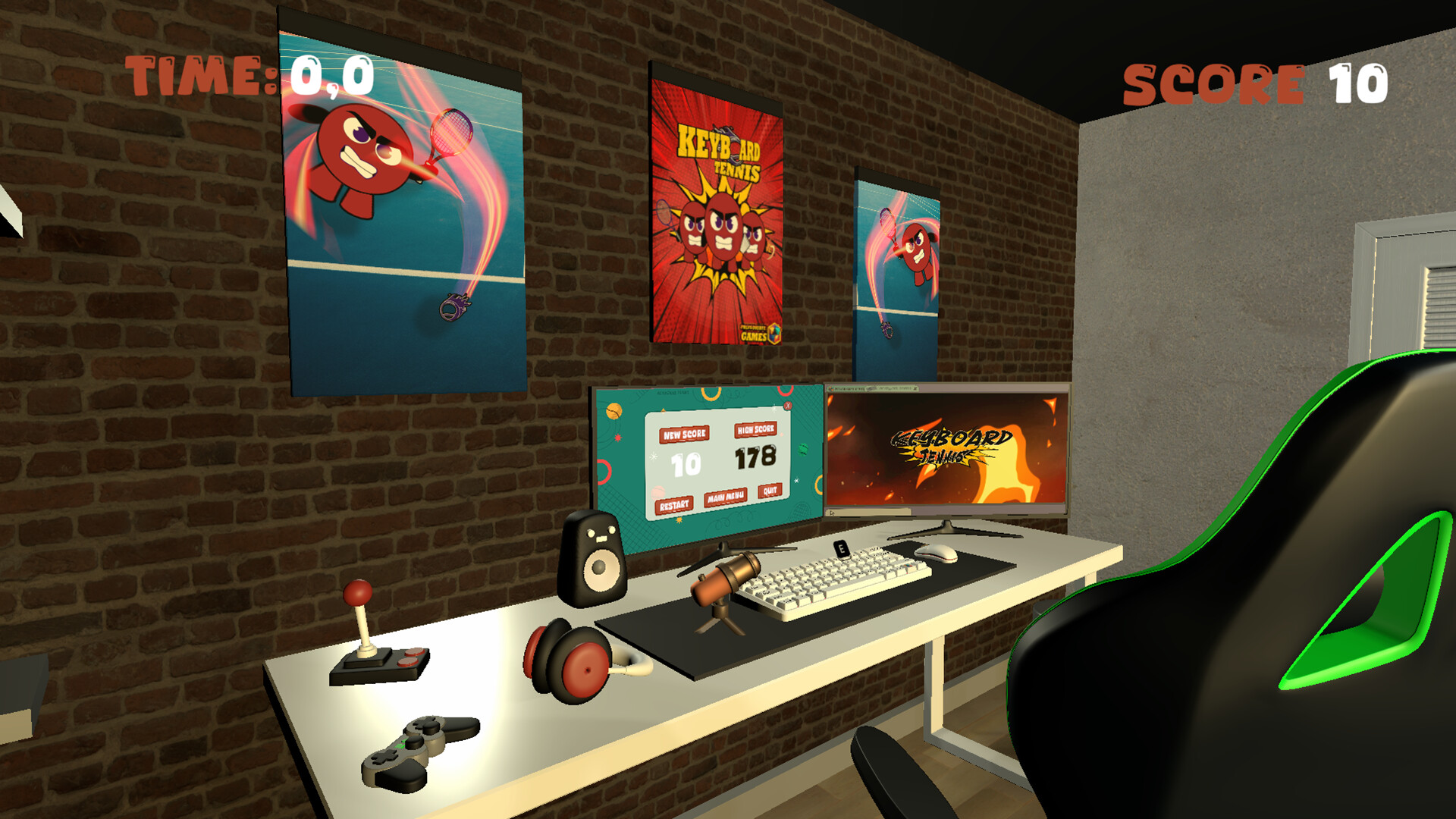 Keyboard Tennis screenshot 3