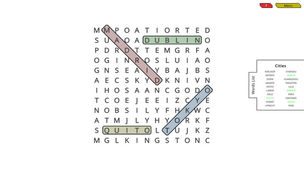 Woohoo! - Game "WordSearch"