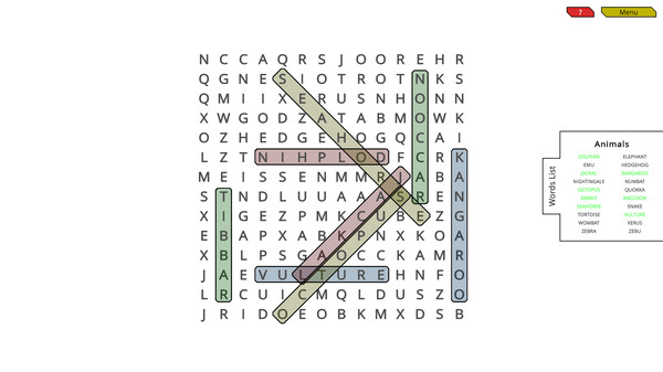 Woohoo! - Game "WordSearch"