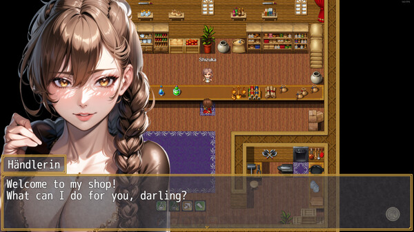 Screenshot of KADO HUNTER gameplay showing in-action mechanics