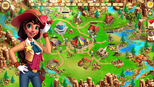 Screenshot of Country Tales 2: New Frontiers Collector's Edition gameplay showing in-action mechanics