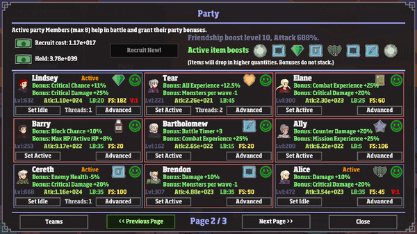 Скриншот из Monster Hunting: Incremental Grind Forever