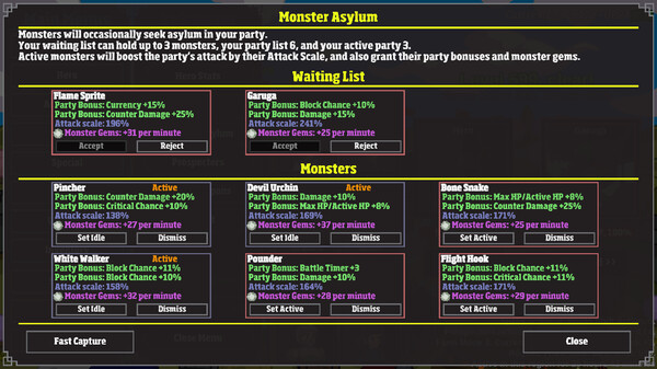 Скриншот из Monster Hunting: Incremental Grind Forever