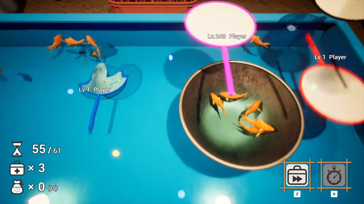 Battle of Goldfish Scooping video 4
