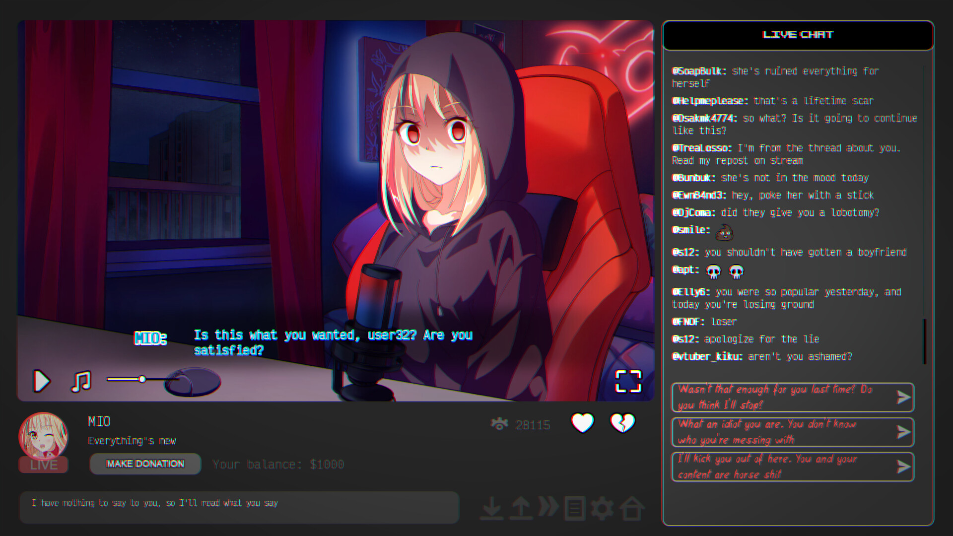 I Hate My Waifu Streamer Screenshot 4