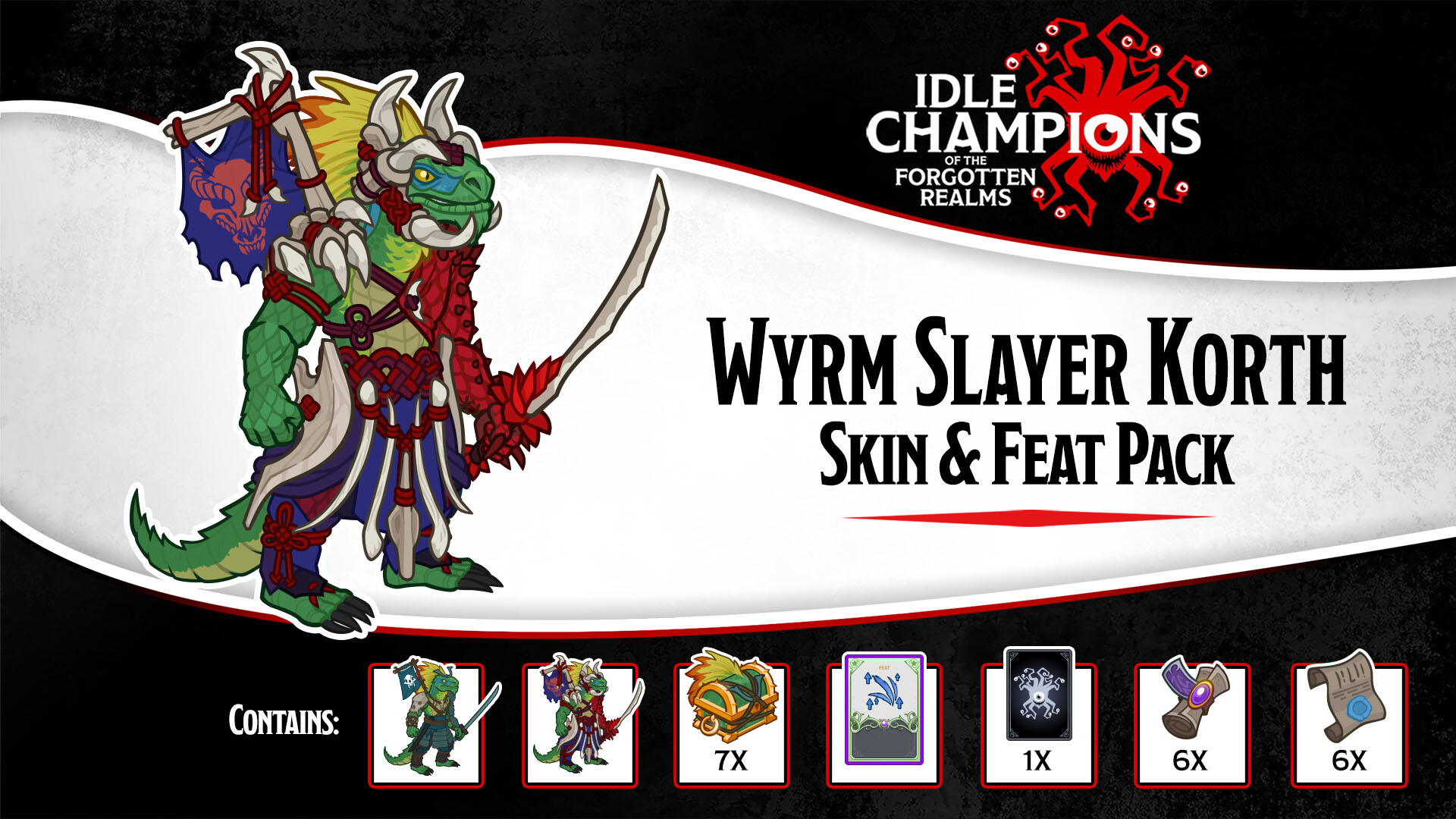 Idle Champions - Wyrm Slayer Korth Skin & Feat Pack Featured Screenshot #1