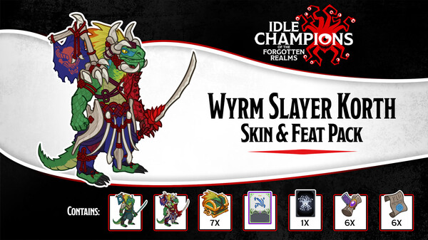 Idle Champions - Wyrm Slayer Korth Skin & Feat Pack
