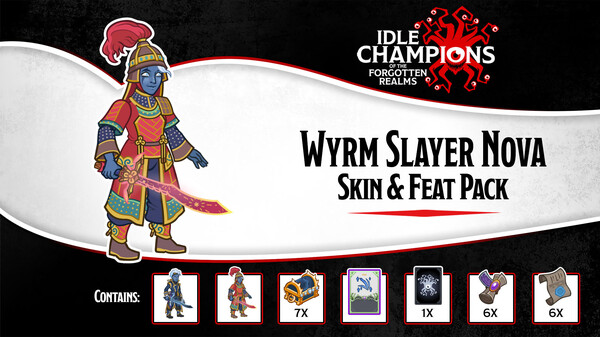 Idle Champions - Wyrm Slayer Nova Skin & Feat Pack