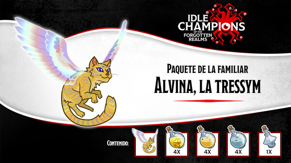 Paquete de la familiar Alvina, la tressym