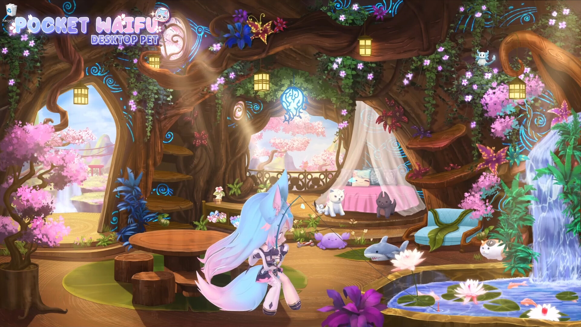 Screenshot of Pocket Waifu: Desktop Pet