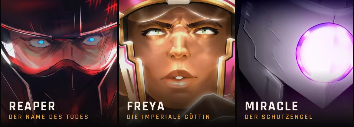 Die drei Asse des Imperiums: Reaper, Freya und Miracle