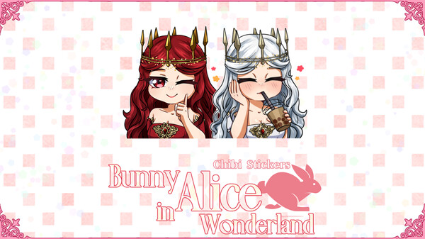 Bunny Alice in Wonderland DLC- Chibi Stickers