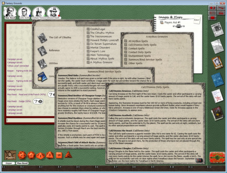 Screenshot z Fantasy Grounds - Call of Cthulhu Ruleset Screenshot z Fantasy Grounds - Call of Cthulhu Ruleset