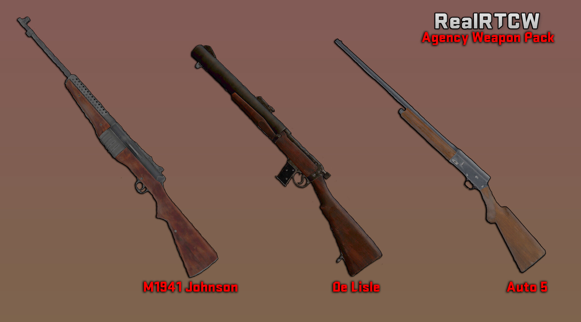 RealRTCW - Agency Weapon Pack Featured Screenshot #1