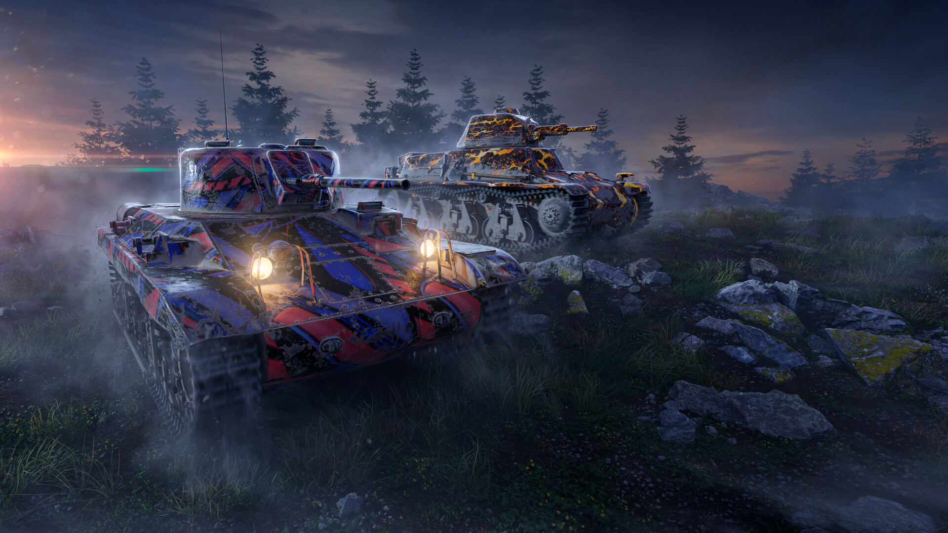 Скриншот World of Tanks Blitz - Rampant Raiders Pack — кадр 1