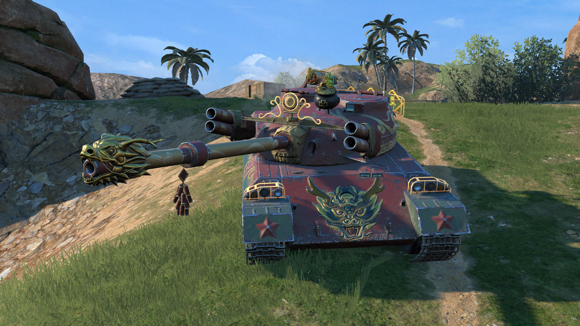 Скриншот World of Tanks Blitz - WZ-122 TM Flamedragon Pack — кадр 5