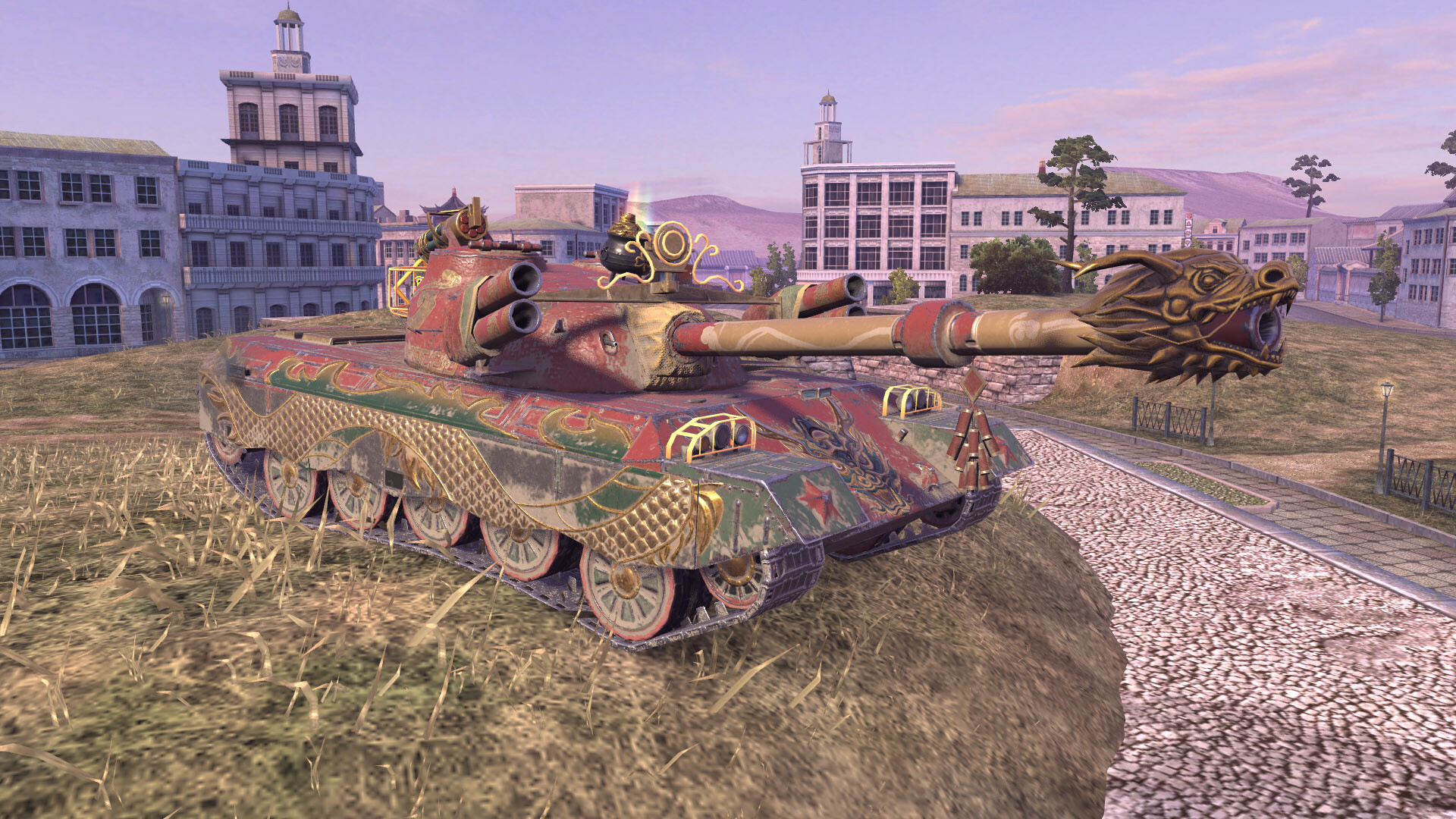 Скриншот World of Tanks Blitz - WZ-122 TM Flamedragon Pack — кадр 3