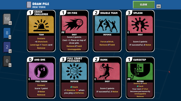 Clutchtime™: Basketball Deckbuilder game for windows Pc 1