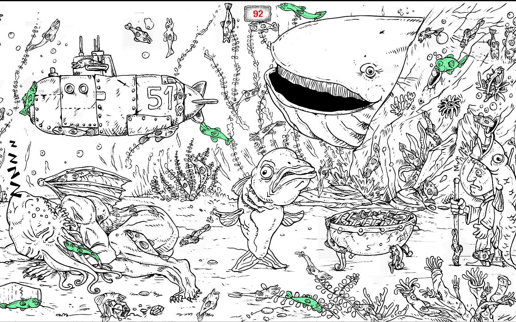 100 hidden Cthulhu fish screenshot 3