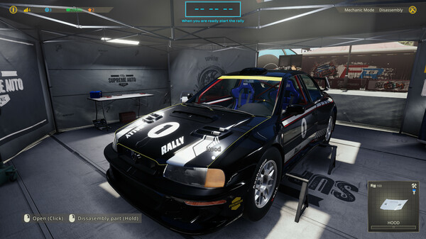 Rally Mechanic Simulator: Light Edition screenshot 1