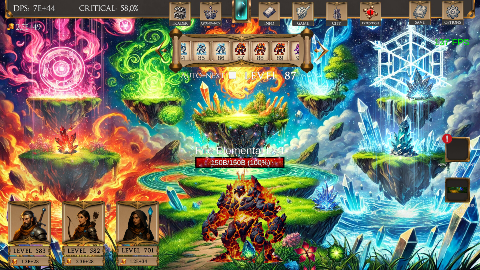 #2. Fantasy Clicker (Steam) 来自: Holy Games Studio