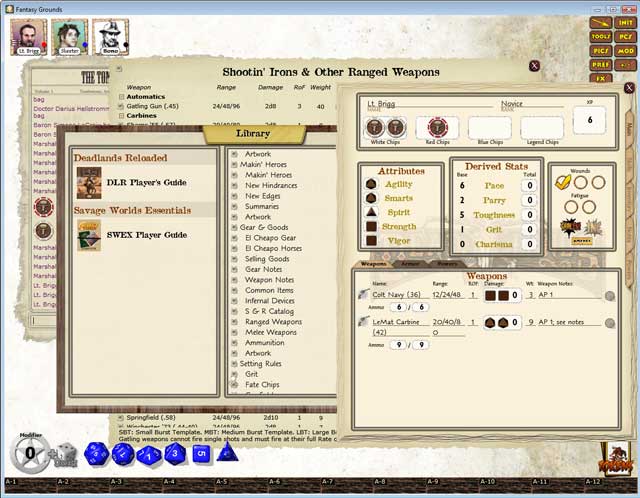 Fantasy Grounds - Deadlands Reloaded: Player's Handbook Featured Screenshot #1