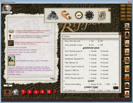 Fantasy Grounds - Savage Worlds Adventure Deck