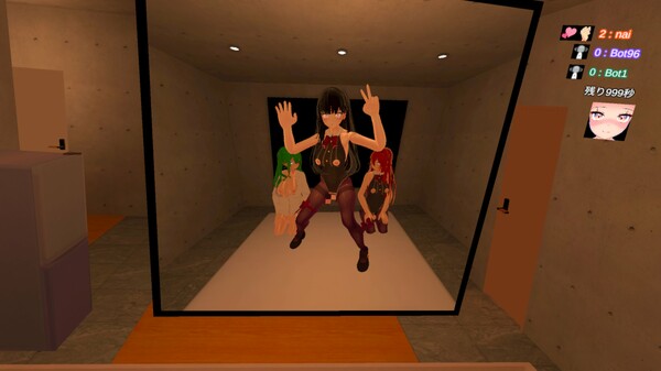 Screenshot of Just Futanari 2 gameplay showing in-action mechanics