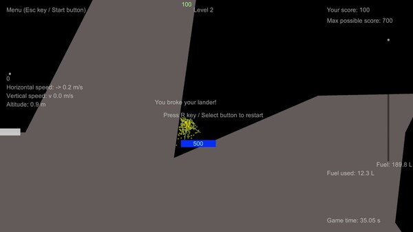 Lunar Lander Redux — скриншот 4