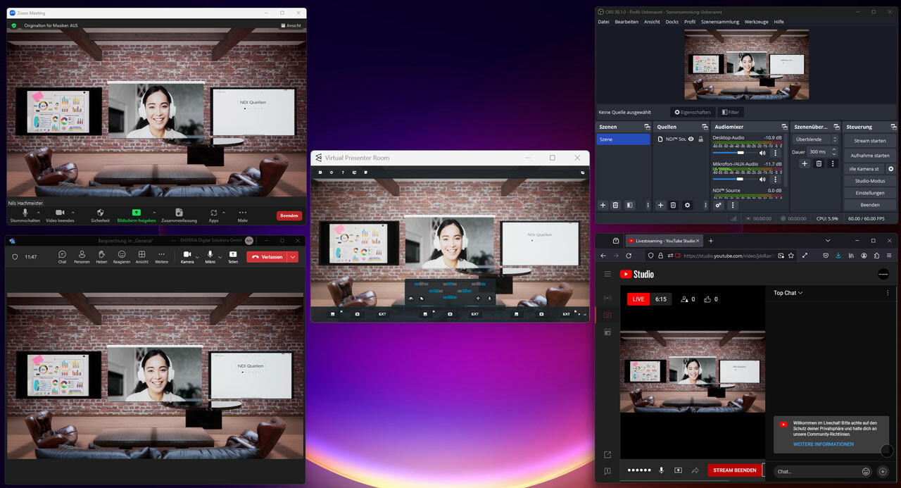 Virtual Presenter Room - Testversion screenshot 1