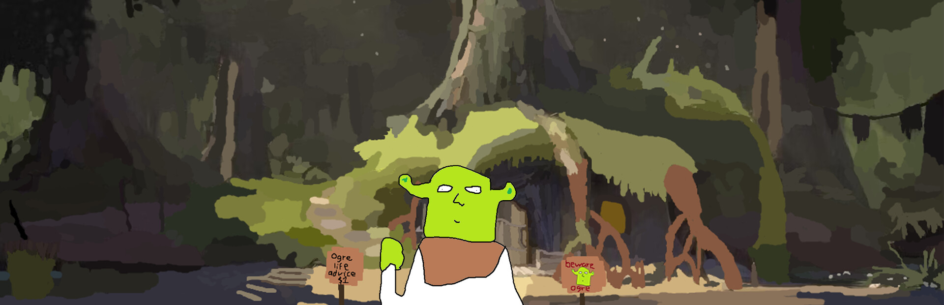 green ogre gives you terrible life advice and dies