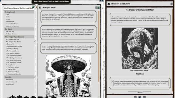 Fantasy Grounds - Mind Fungus Tigers of the Wayward Moon