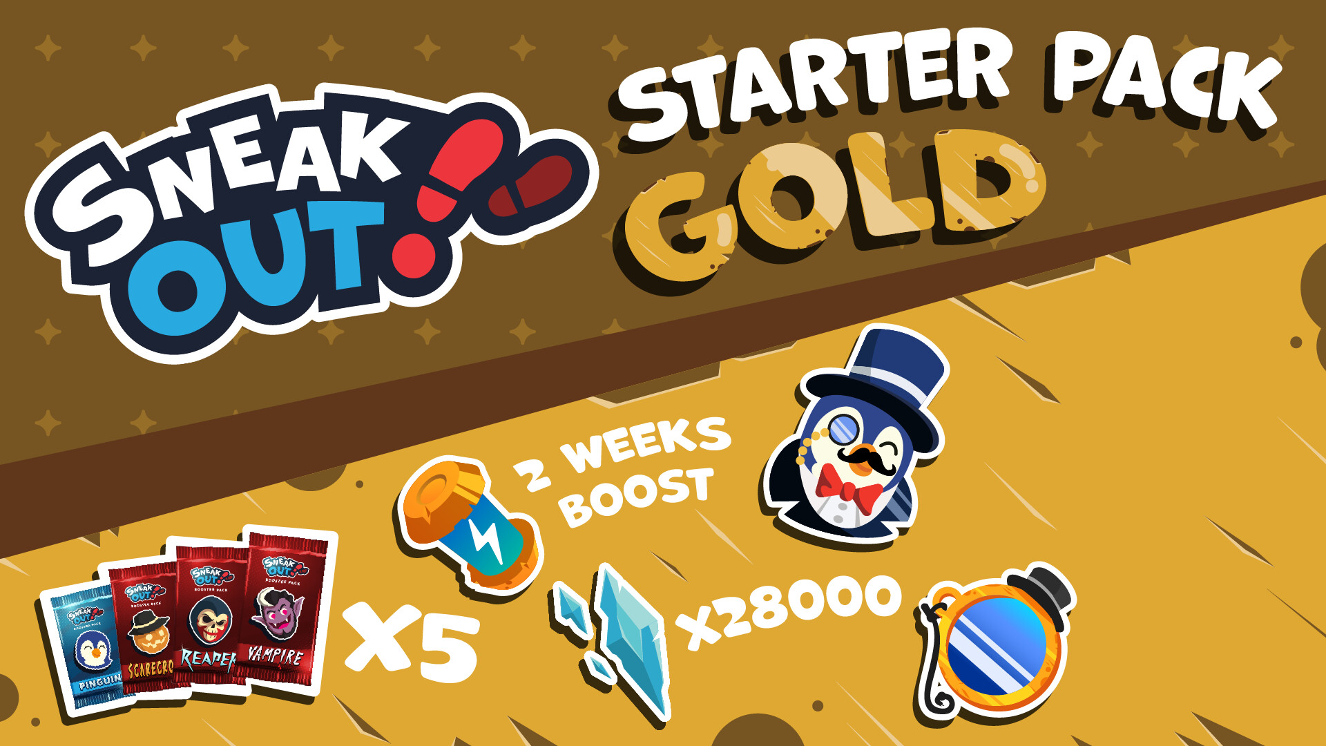 Сэкономьте 15% при покупке Sneak Out - Starter Pack Gold в Steam