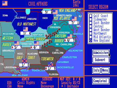 Скриншот из No Greater Glory: The American Civil War