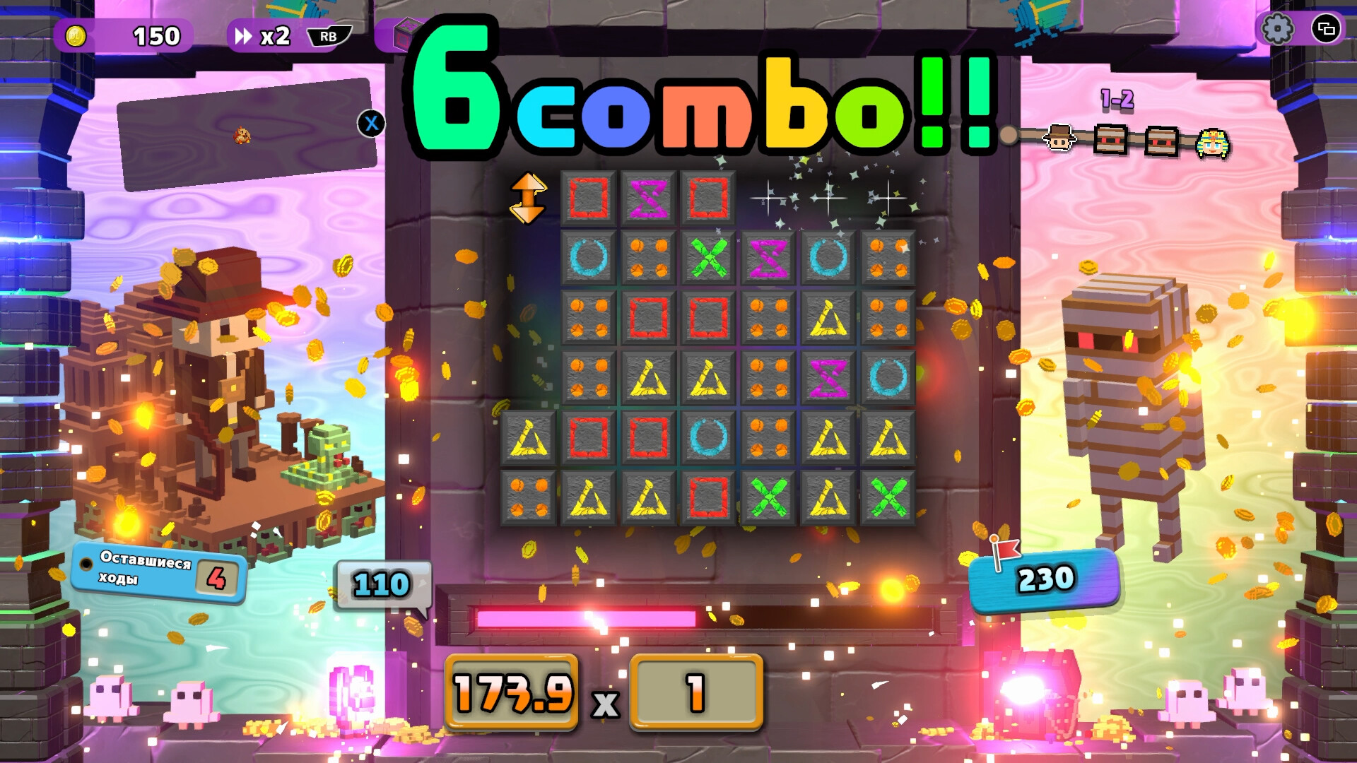 Скриншот игры Dialoop -Roguelite Puzzle- - 1