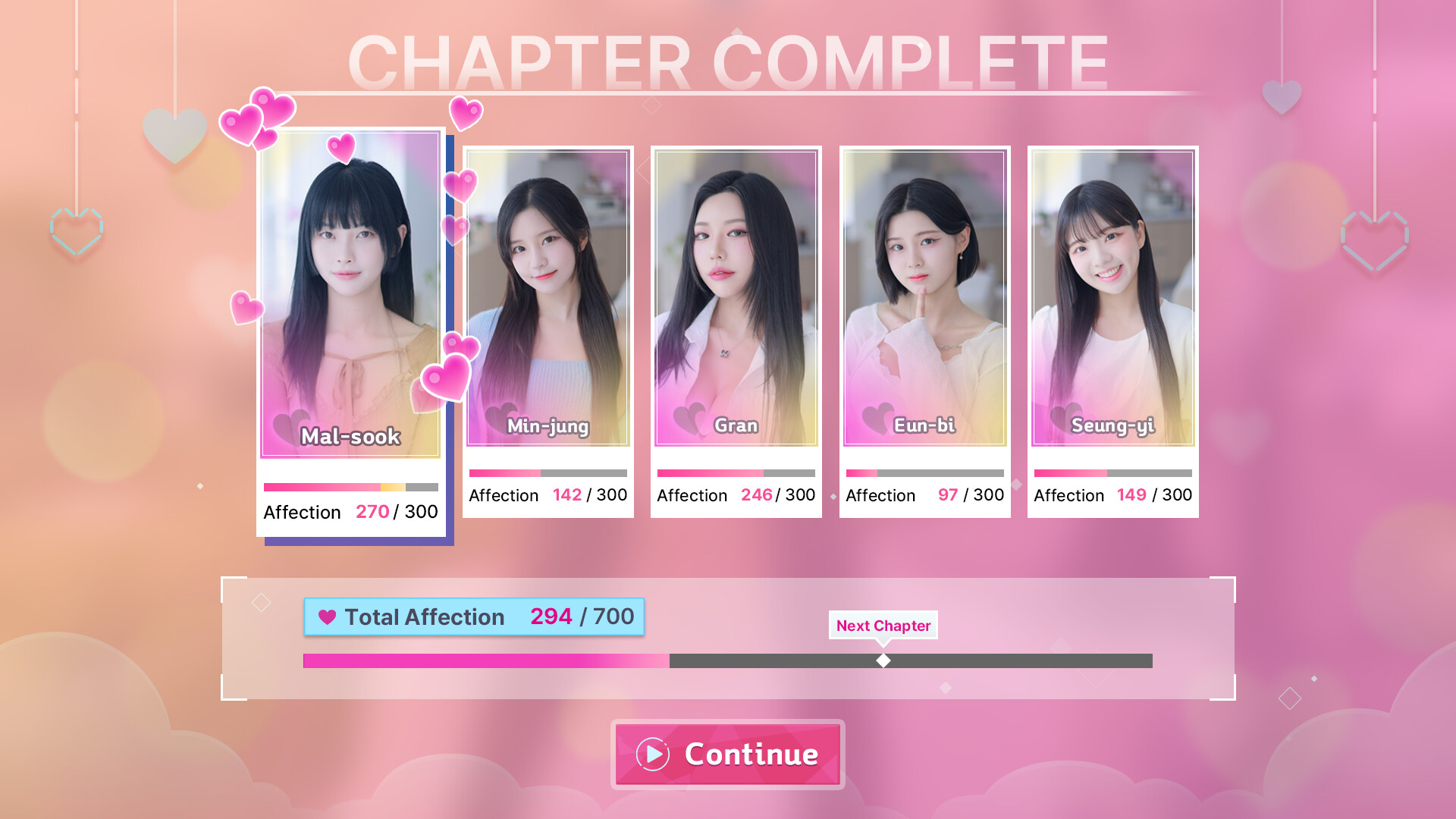 Five Hearts Under One Roof gameplay screenshot 6