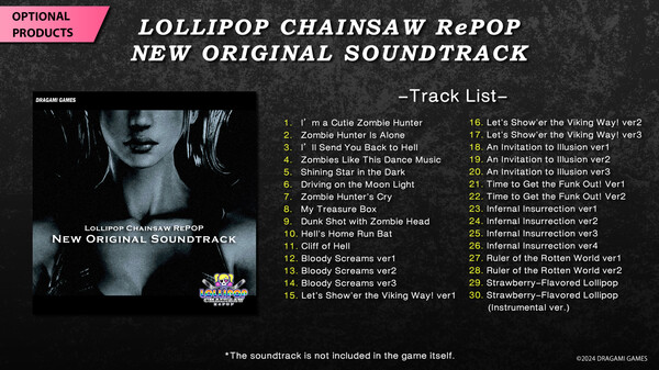 LOLLIPOP CHAINSAW RePOP NEW ORIGINAL SOUNDTRACK