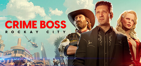 Steam header art for Crime Boss: Rockay City Playtest