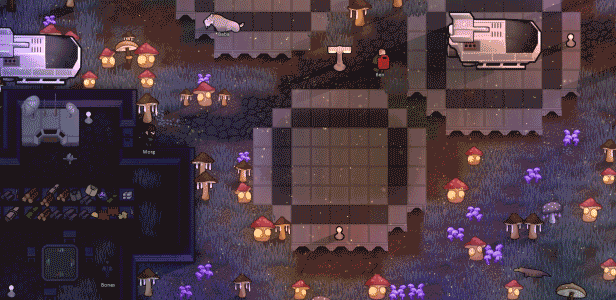 Glowshroom forest