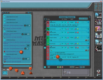 Screenshot z Fantasy Grounds - Mutants & Masterminds Ruleset