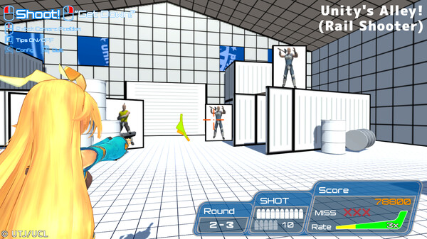 Screenshot 2 of Unity-chan the SharpShooter! - additional gameplay view