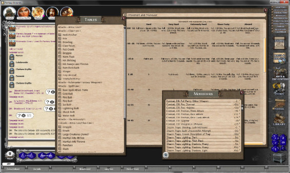 Screenshot z Fantasy Grounds - Rolemaster Classic Ruleset Screenshot z Fantasy Grounds - Rolemaster Classic Ruleset