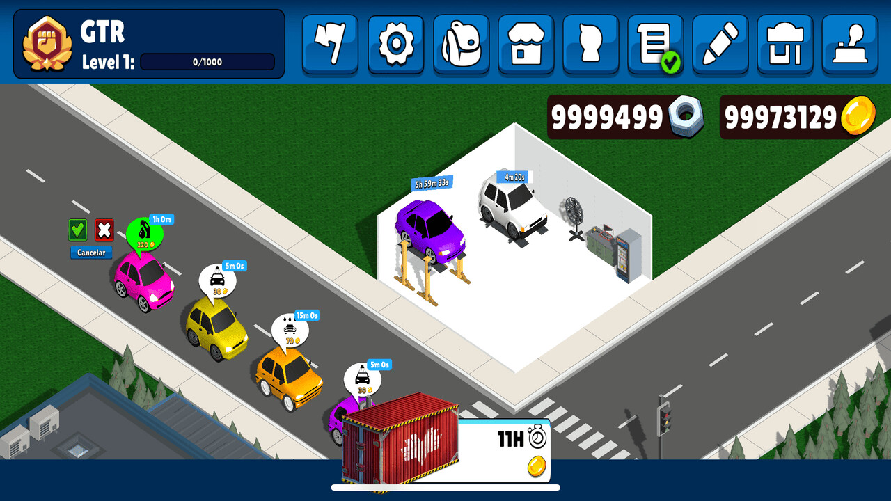 #1. GTR - Garage Town Racing (Steam) De: Messier Games - AU
