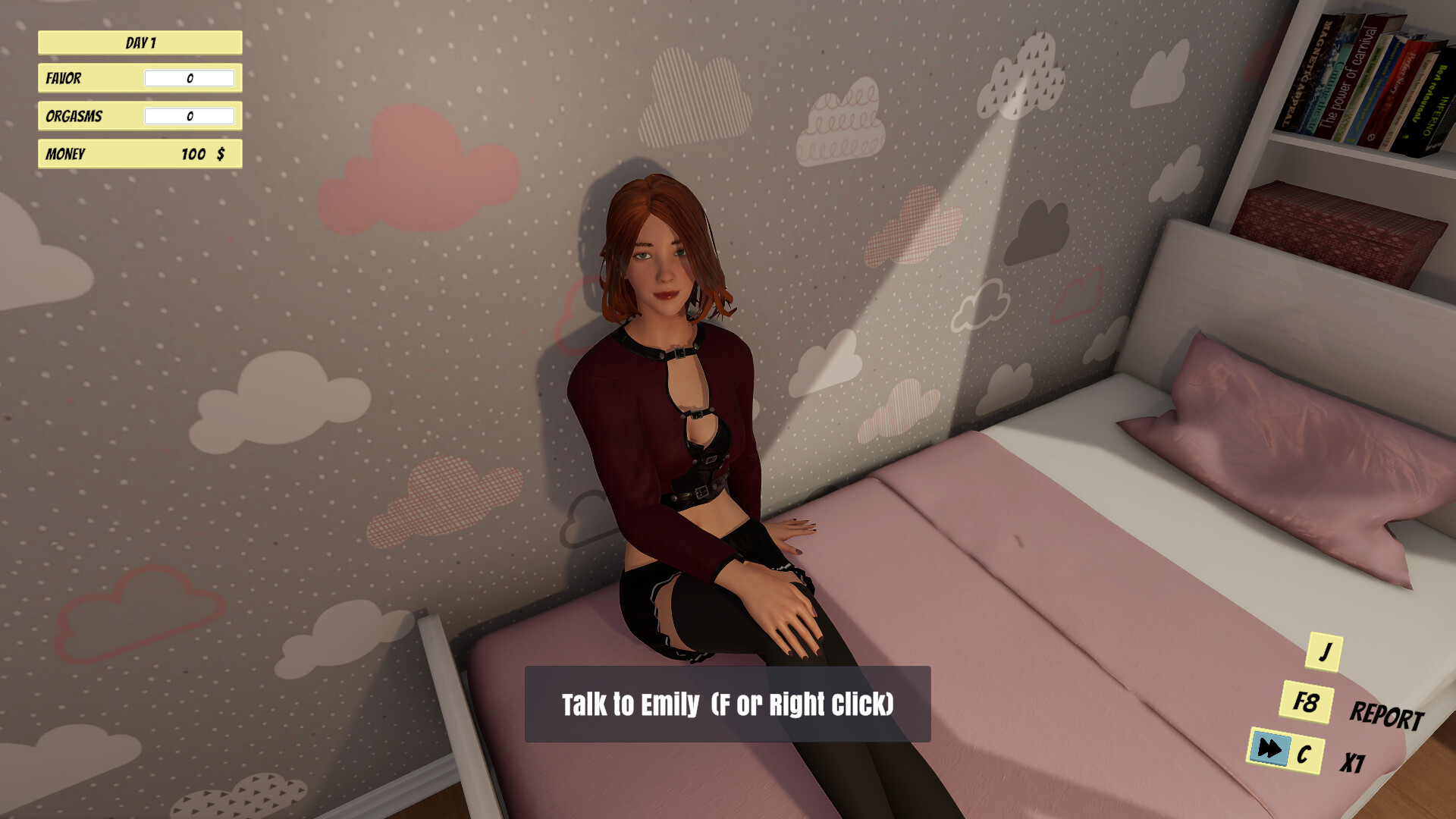 Femdom Wife Game - Emily scene