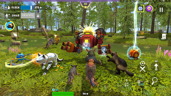 Wolf Hero: Animals vs Robots screenshot 5